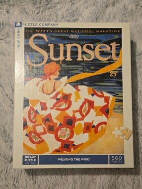 New York Puzzle Company - Sunset Wearing the Wind 500 Piece Puzzle